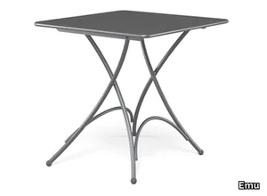 PIGALLE - Folding square steel table _ Emu