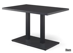 ROUND - Rectangular steel garden table _ Emu