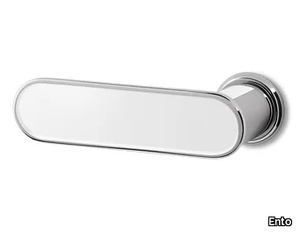 CONTOUR PLUS - Brass door handle on rose _ Ento