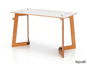 KARYA DESK SMALL - Rectangular workstation desk with cable management _ Esposit