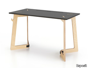 KARYA DESK SMALL - Rectangular workstation desk with cable management _ Esposit