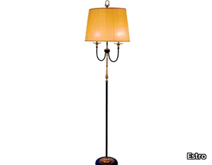 ALKAID - LED brass and frabric floor lamp _ Estro