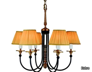 ALKAID - LED brass and fabric chandelier _ Estro