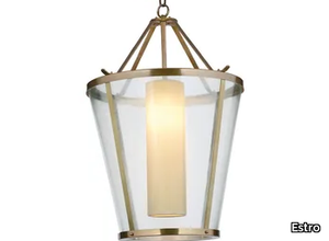 ENOLA - LED plexiglass and brass pendant lamp _ Estro