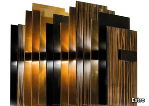 MOKUM - LED aluminium and brass wall lamp _ Estro