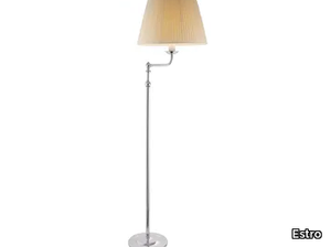 NUGURIA - LED brass and fabric floor lamp _ Estro