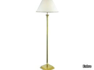 PRINCIPE - LED brass and fabric floor lamp _ Estro