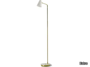 READ - Adjustable LED brass and iron floor lamp cordless _ Estro