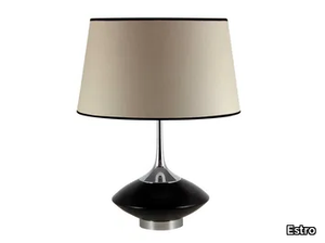 VUVU WOOD - LED brass and fabric table lamp _ Estro