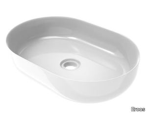 MUSA - Countertop oval ceramic washbasin _ Ercos