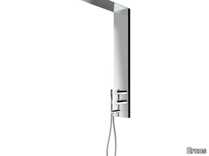 SQUARE - Wall-mounted shower panel with diverter _ Ercos