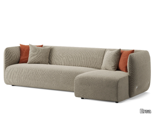 EASY - Sectional fabric sofa with chaise longue _ Ersa