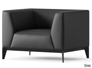 BOLT - Leather armchair with armrests _ Ersa