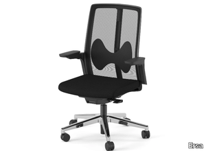 CALIGO - Fabric office chair with 5-Spoke base with castors with armrests _ Ersa