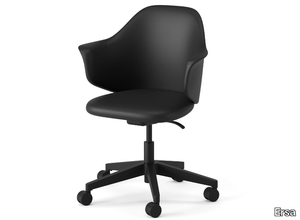 CALYPSO - Upholstered fabric office chair with 5-Spoke base with castors _ Ersa