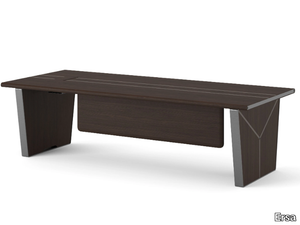 FLUX - Rectangular wooden executive desk with drawers _ Ersa