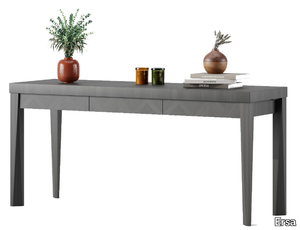 KITH - Rectangular wooden console table with drawers _ Ersa