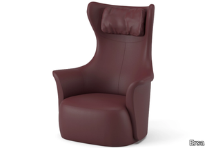 LA LUNA - Wing leather armchair _ Ersa