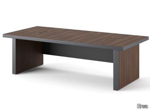 MEIRO - Rectangular wooden executive desk with drawers _ Ersa