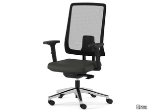 SNAP - Swivel fabric office chair with 5-Spoke base with castors _ Ersa