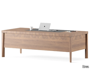 KITH - Rectangular wood veneer executive desk _ Ersa