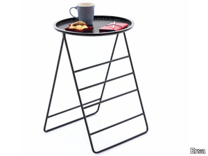 HI - Painted metal high side table with tray _ Ersa