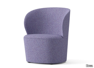 HULL - Fabric easy chair with armrests _ Ersa