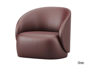 HULL HOME - Leather armchair with armrests _ Ersa