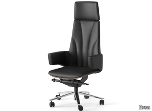 IMPERO - Swivel high-back leather executive chair with armrests _ Ersa