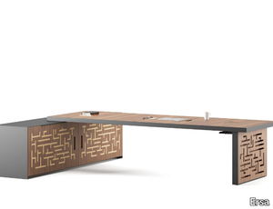 MAZE - Wooden and painted metal executive desk _ Ersa