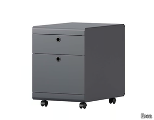 SWARD - Painted metal office drawer unit with castors with lock _ Ersa