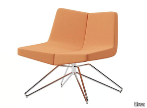 TWINS - Trestle-based fabric easy chair _ Ersa