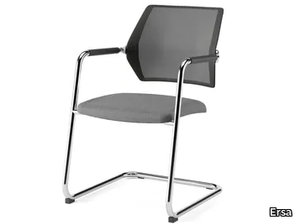 NORA - Cantilever fabric office chair with armrests _ Ersa