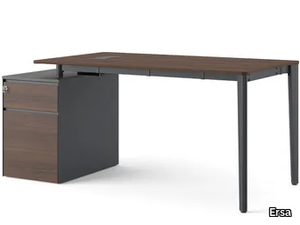 TUANA - Rectangular wooden office desk with drawers _ Ersa