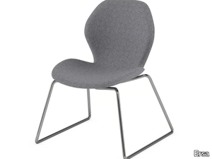 POLAR - Sled base upholstered fabric chair _ Ersa