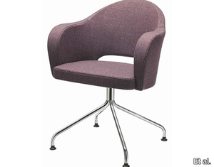 AGATHA 048 - Upholstered with 4-spoke base easy chair with armrests _ Et al.