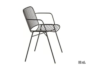 SHADE 626 - Steel chair with armrests _ Et al.