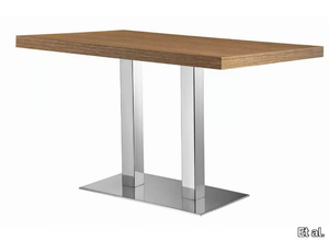 XT 490Q - Rectangular steel and wood table _ Et al.