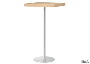 XT 494A - Square steel and wood high table _ Et al.