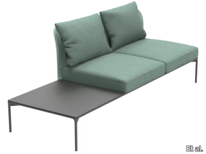 BLOOM 1231 DX/SX - Modular fabric bench with back _ Et al.