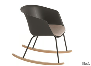 DUNK 1196N - Rocking polypropylene chair with integrated cushion _ Et al.