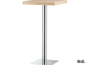 XT 479AT - Square steel and wood high table _ Et al.