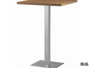 XT 480AQ - Square steel and wood high table _ Et al.