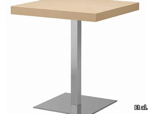 XT 495Q - Square steel and wood table _ Et al.