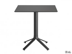 MILOS 1141 - Contemporary style square aluminium contract table _ Et al.