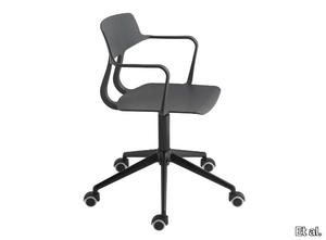 SNAP 1111 - Height-adjustable polypropylene office chair with 5-Spoke base _ Et al.