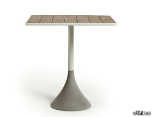 CONCRETO - Square garden table _ Ethimo