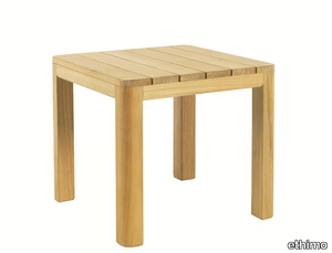 CLAY - Low teak garden side table _ Ethimo