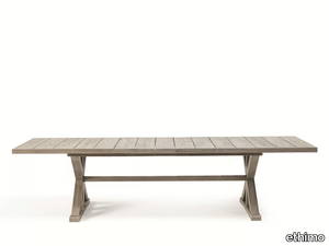 CRONOS - Rectangular teak garden table _ Ethimo