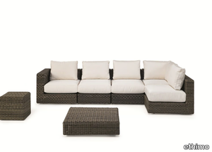 CUBE - Corner modular garden sofa _ Ethimo